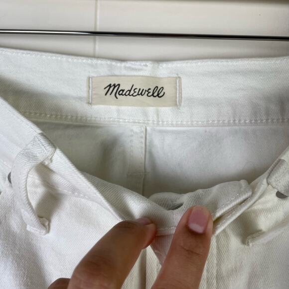 Madewell The Perfect Vintage Jean Tile White Raw Hem Edition‎ Size 29 - Picture 3 of 8